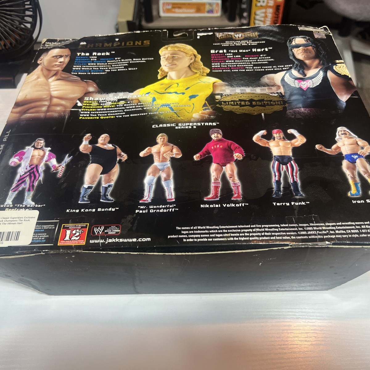 WWE Classic Superstars Limited Ed Champions The Rock, Bret Hart