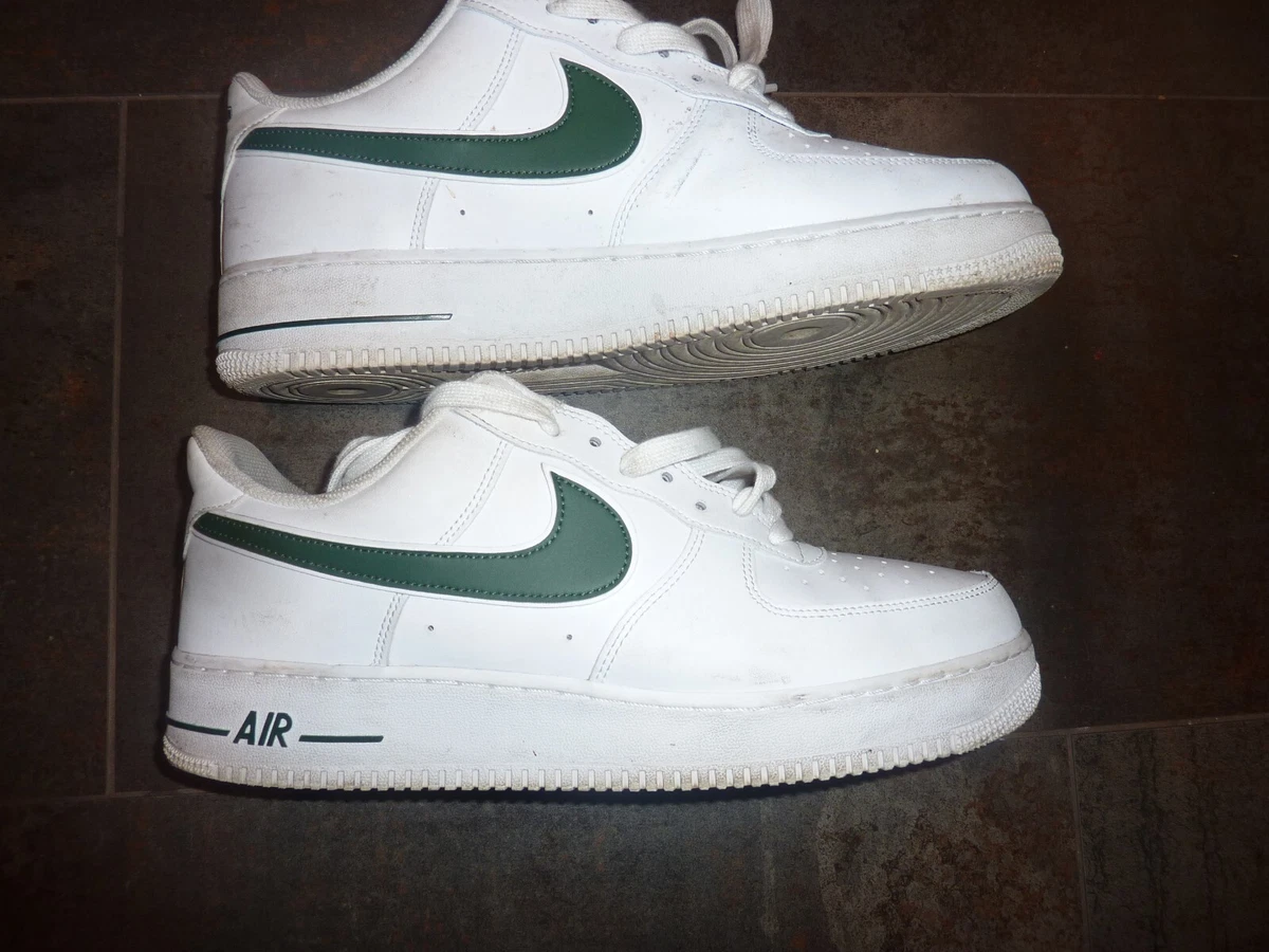 Nike Air Force 1 Shoes Bonsai White Green AO2423 104 Mens SIZE 12 VERY GOOD