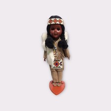Carlson Dolls ~ Winnebago Chief, Made In USA 11” 11-1B W/ Stand