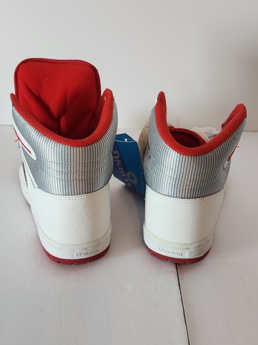 Zapatilla deportiva de baloncesto Spalding Hi Top vintage talla 8,5 todavía etiquetada sin caja años 80/90 - Imagen 17 de 20