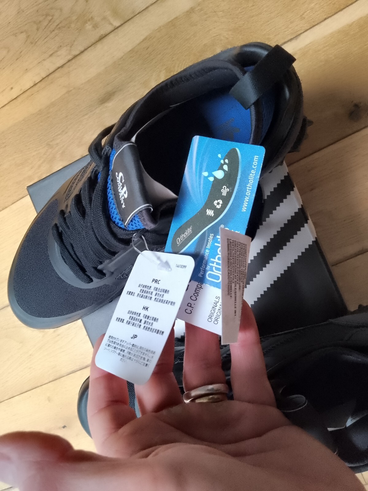 cp company adidas trainers