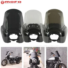 Front Headlight Fairing w/15" Windshield For Harley Softail Street Bob FXST 18up