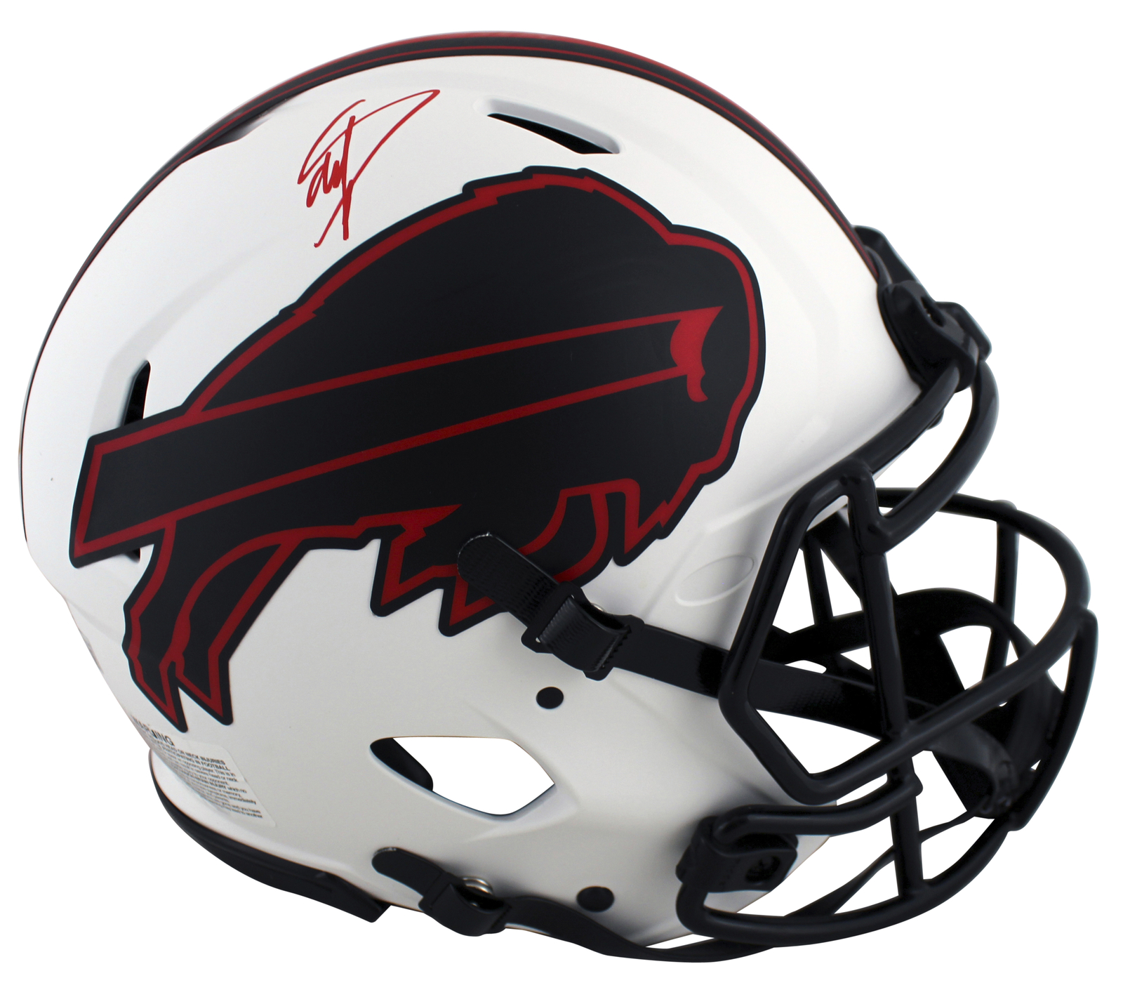 Stefon Diggs Autographed Signed Bills Authentic Lunar Full Size Speed Proline Helmet Beckett Wit 