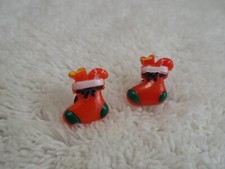 Christmas Stocking Pierced Earrings C20 