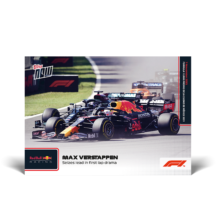 Max Verstappen Red Bull 2021 Topps Now Formula 1 F1 Card #69