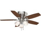 Casablanca Nickel Ceiling Fans with Light