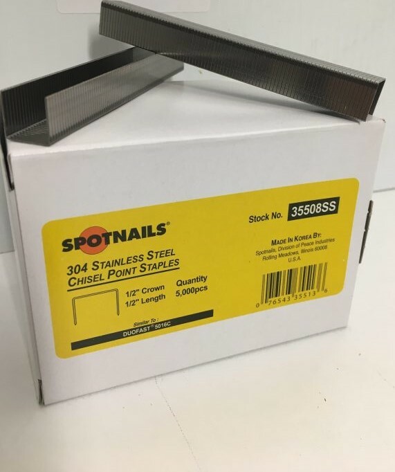 Spot Nails PS5016 Upholstery Stapler – For 20-Gauge 1/2-Inch Crown Staples, 1/8 To 9/16 Inch Length