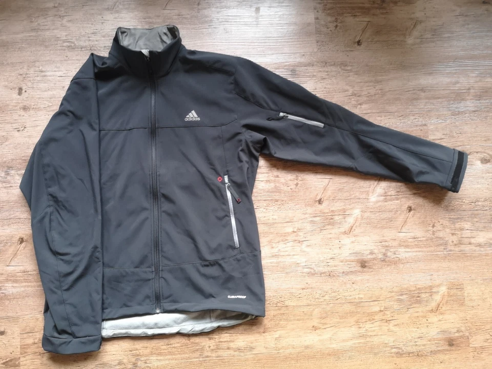 Adidas Veste Homme Noir Outdoor Pour Randonnée Neuf Polyester Taille 56 - Photo 1/3