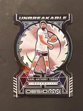 2021 Panini Obsidian Karl-Anthony Towns Unbreakable Die-Cut #18, SSP!! NY KNICKS