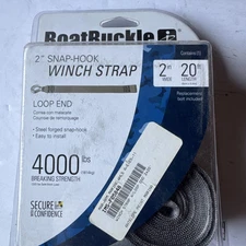 BoatBuckle Brand F05848 20 foot long 2 inch wide boat trailer winch strap BA24
