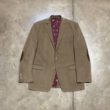 Ralph Lauren Corduroy Blazer Men 42R Brown Sport Coat Elbow Patches Preppy Ivy