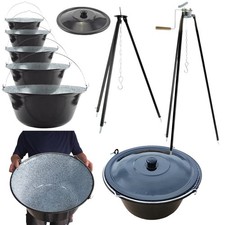 Ungarischer Gulaschkessel 3-50L – Emaille Feuertopf,Grill …