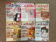 Lot of 6 Cardmaker magazines 2008 January/March/May/July/September/November