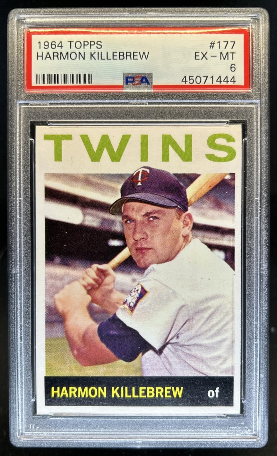 1964 Topps Harmon Killebrew #177 Twins PSA 6