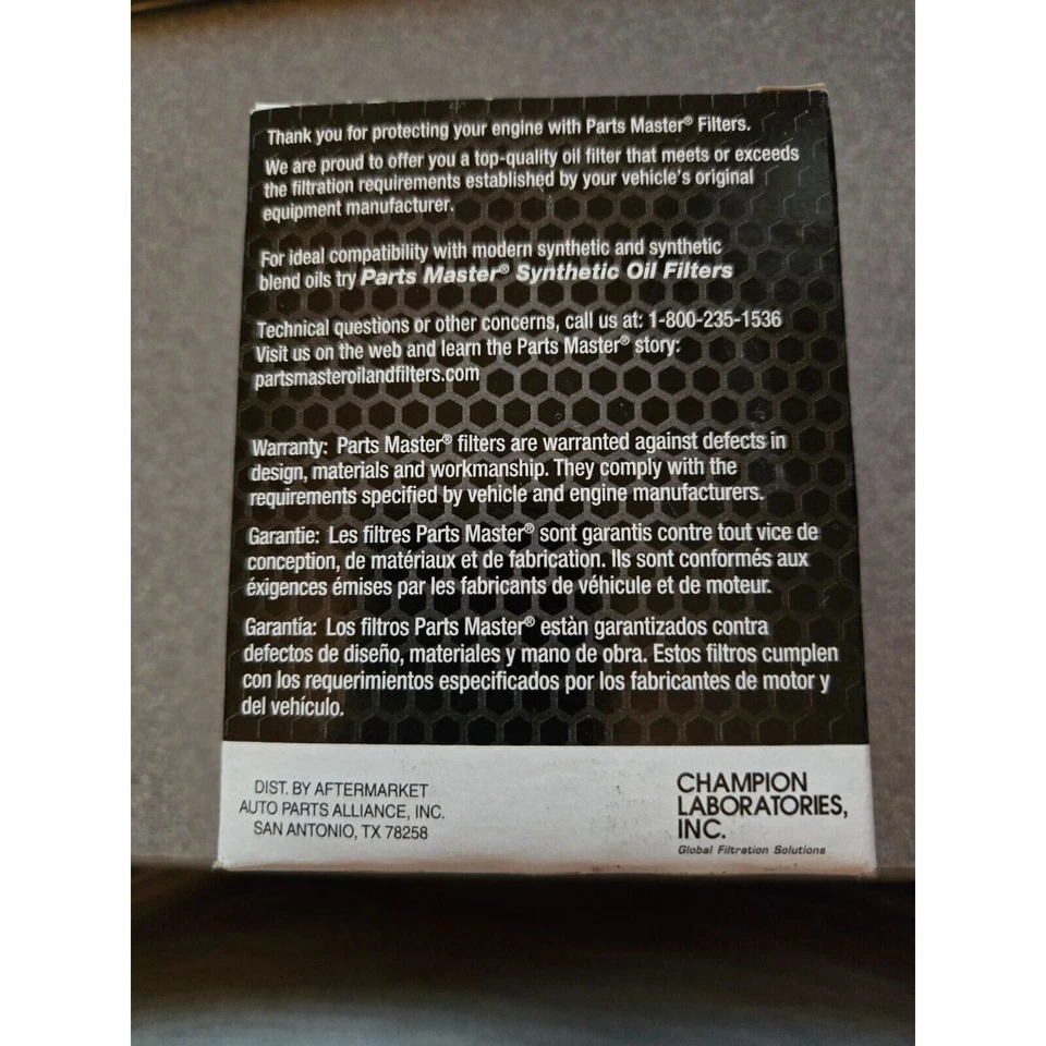 Piezas de filtro de aceite de motor Master 67047 Foto 2 de 3