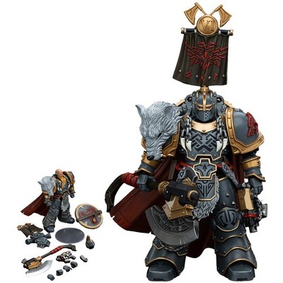JOYTOY Warhammer 1/18 Action Figure Space Wolves Legion Praetor Model Gift Toys