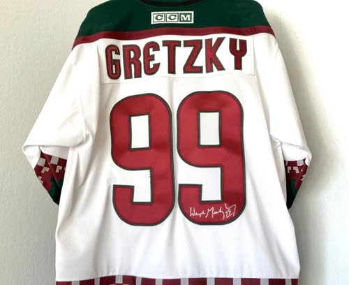 CCM Wayne Gretzky Coyotes Kachina Signed Auto Hockey Jersey NHL Team w/COA - NEW
