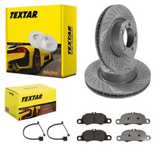 TEXTAR BREMSSCHEIBEN 330mm + BELÄGE VORNE passend für PORSCHE 982 BOXSTER CAYMAN