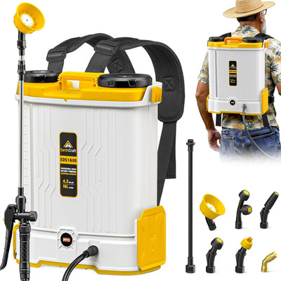 4.2 Gal Battery Powered Backpack Sprayer Compatible with Dewalt 20V Battery (NOT
