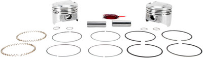 KB PERFORMANCE Piston Kit - For 3.498'' Standard - 10.5:1 CR - 80'' Evolution Big
