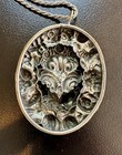 Cherub Angel Cupid Lute Love Bird Flower Pendant Necklace Victorian Love Silver — photo 10
