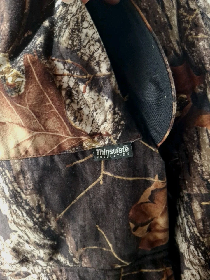 Field & Stream Jacket Camo 2 in 1 Mens L Green Brown Real Tree Hunting Insulated - Image 4 of 4