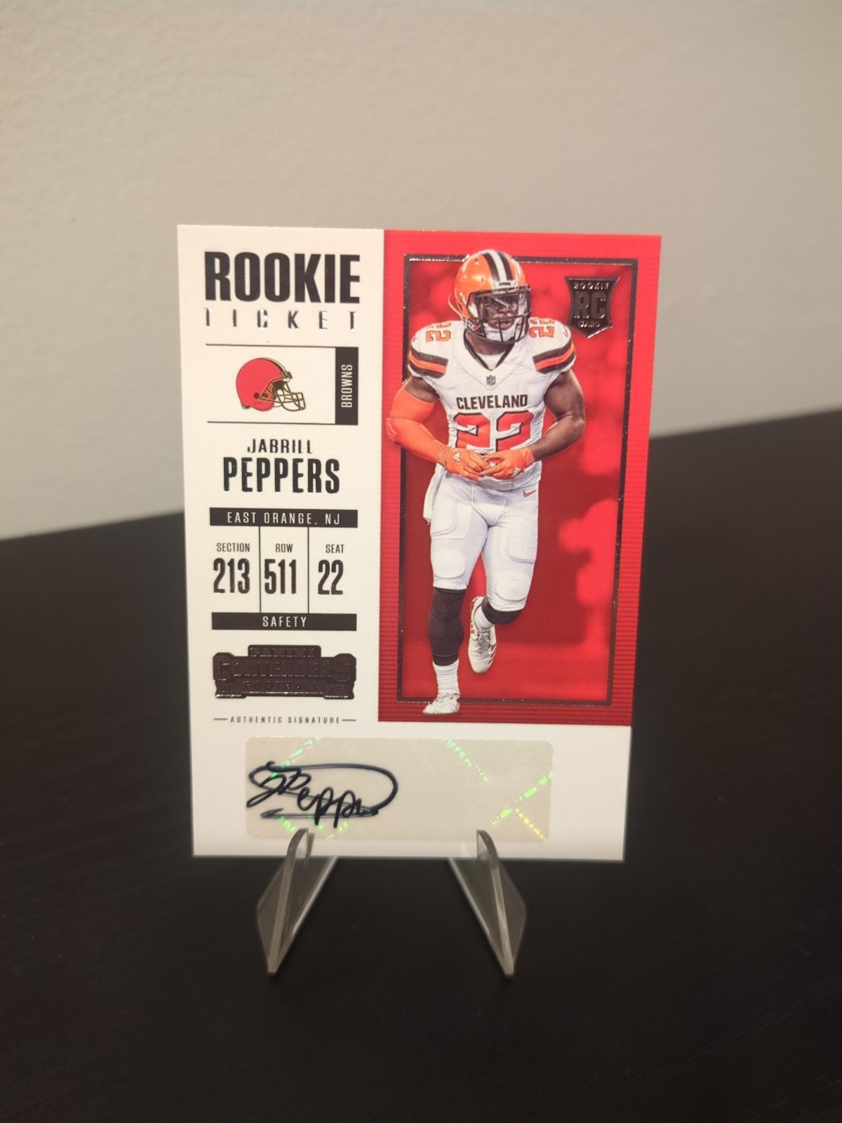 Jabrill Peppers Panini Contenders #125 Autograph
