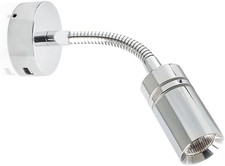 12V Short Gooseneck Light with 5V USB Port - Boat Reading Lamp Adjustable Warm W
