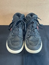 Nike Air Jordan 1 Mid Retro Kids Athletic Shoes Size 5Y Black Suede 554725-065