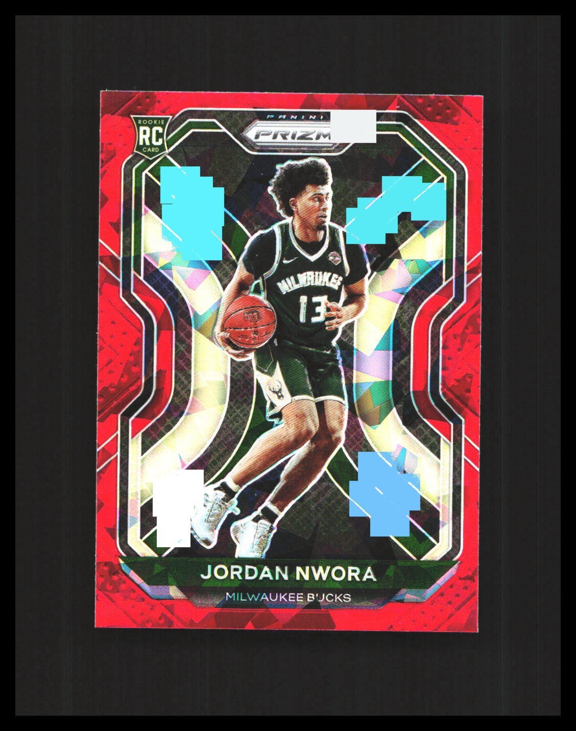 2020-21 Jordan Nwora Rookie Card - Panini Prizm #273 Red Ice - S1B4R1L8C27