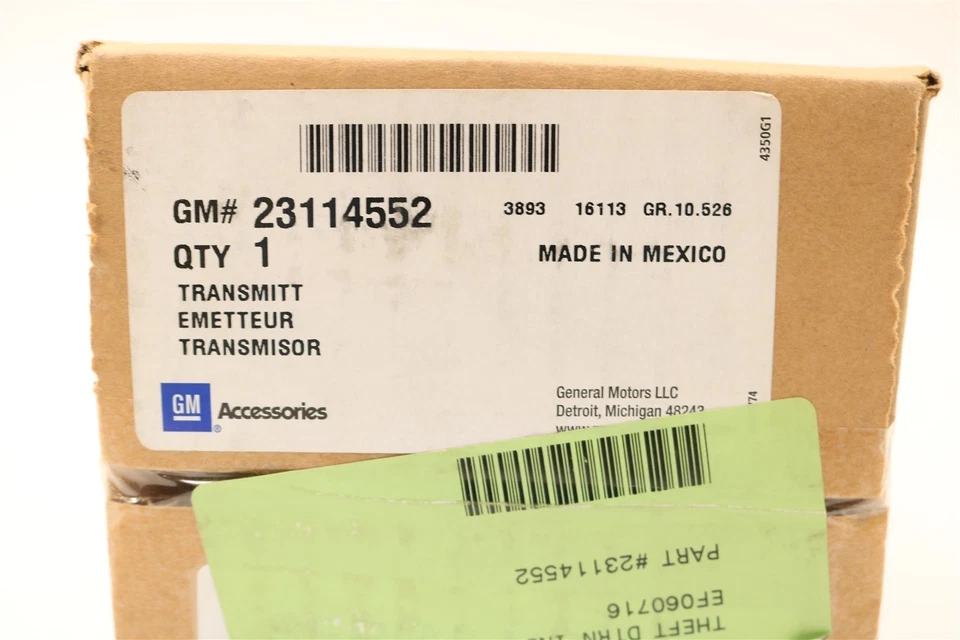 NEW OEM GM Remote Start Key Fob Kit 23114552 Chevrolet Impala 2014-2017 - Image 2 of 4