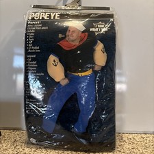 POPEYE the Sailor Adult Costume - TV Cartoon Character Robin Williams *One Size