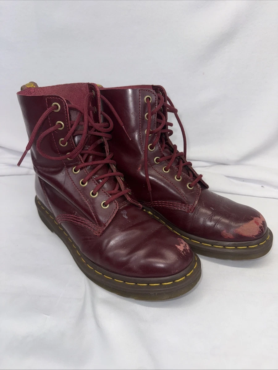 Dr. Martens Low (1-1.9 in) Heel Height Red Boots for Women for