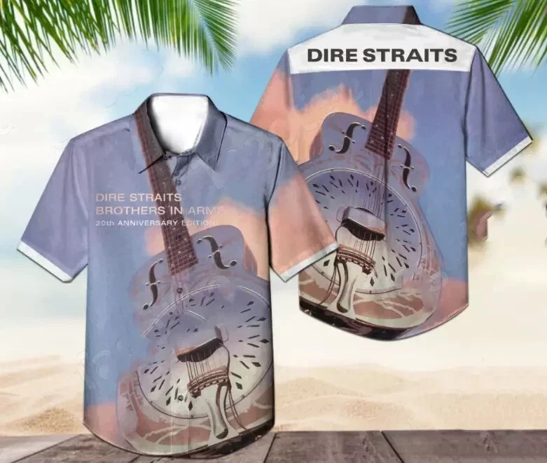 New Dire Straits Brothers In Arms 20th Anniversary Hawaiian Shirt For Fan TD1060