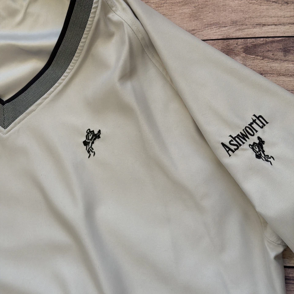 Ashworth Hombres Sistemas Meteorológicos Resistente al Agua Viento Pullover Chaqueta Bolsillos 2XL Foto 3 de 4