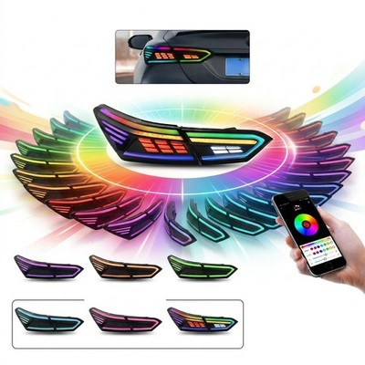 HC LED RGBTail Lights For Toyota Camry 2018-2024 Smoke Start UP Animation Signal