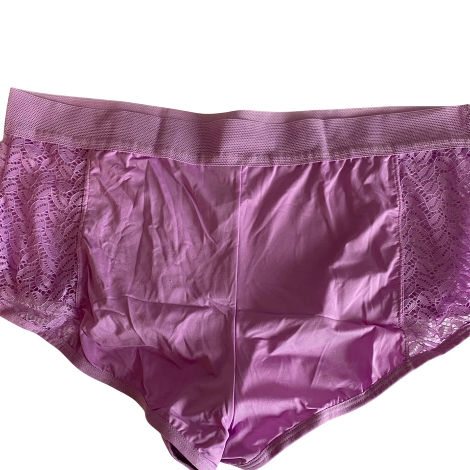 Nuevo calzoncillo morado cintura alta boyleg para mujer talla 10 Within Comfort Choice Foto 3 de 4