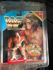 wwf vintage hasbro ultimate warrior m.o.c with summerslam card 1991 rare