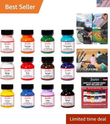 Acrylic Leather Paint, Best Sellers Kit, Flexible Paint For Shoes, Sneakers, ...