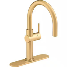 Kohler K-22975-2MB Crue Bar/Kitchen Faucet in Vibrant Brushed Moderne Brass