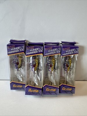 Acme Tackle Hyper Hammer T.T. Minnow Fishing Lure Size 60 UNFORGIVEN 4-Pack New