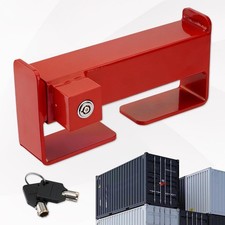 Steel Cargo Door Lock Shipping Container Lock w/ 2 Keys Heavy Duty Security Red