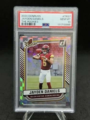 2024 Donruss Jayden Daniels The Rookies PSA 10 Rookie Silver