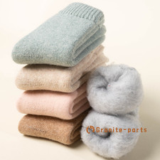 5Pack Women Crew Wool Socks Thick Heavy Warm Thermal Sport Cozy Fuzzy Color Boot