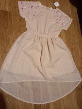 Next Light Pink Occasion Dress 8 Years New Sequin Details 