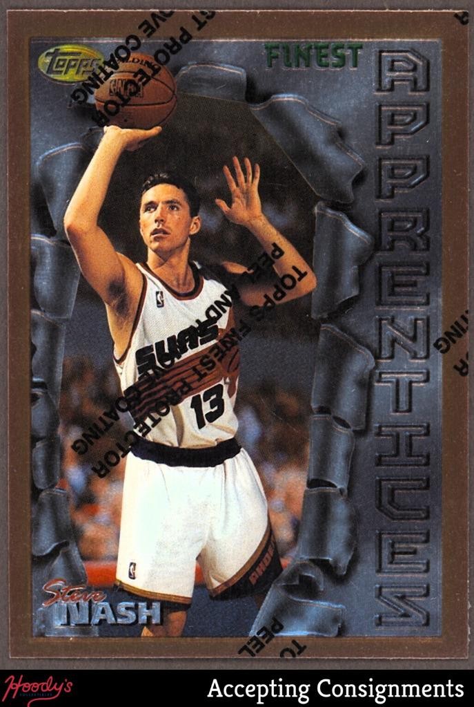 1996-97 Finest #75 Steve Nash Rookie RC w/ Coating SUNS