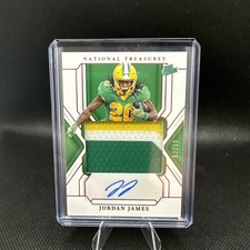 2025 Panini National Treasures Collegiate Jordan James RC /11 Oregon Ducks 49ers