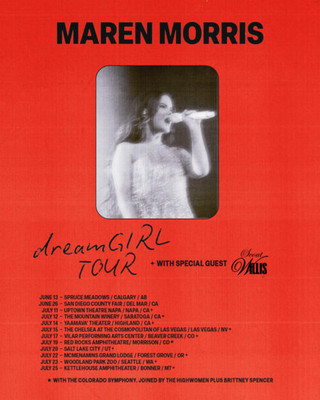 Maren Morris  dreamGIRL Tour  2026 Poster