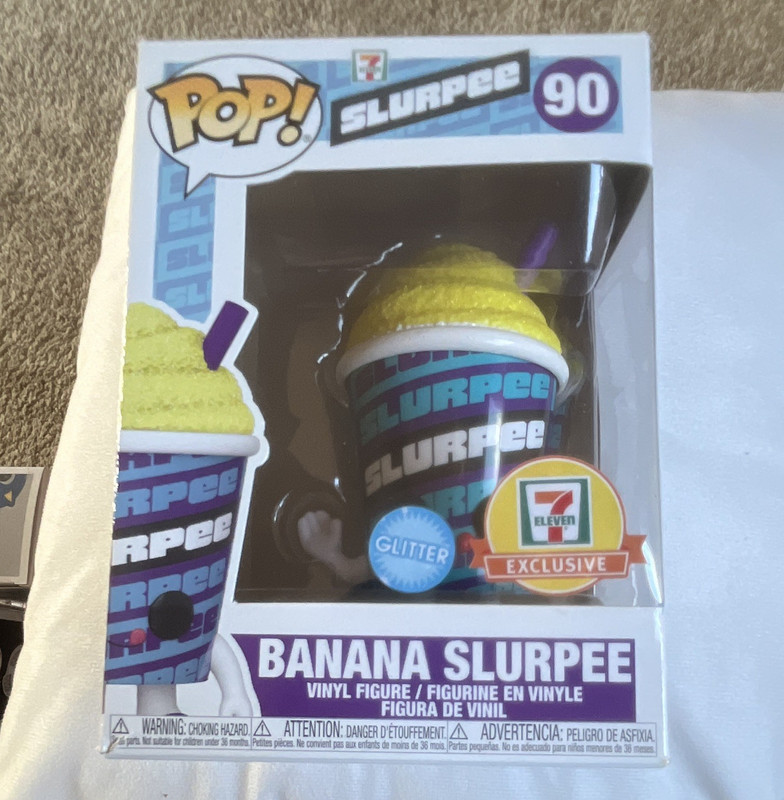 Funko Pop! Slurpee Banana Slurpee #90 Glitter Vinyl Figure 7-Eleven Exclusive