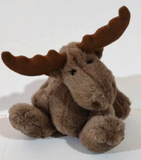 Vintage Mary Meyer Plush Marlon Moose 8" Cuddly Brown Soft Stuffed Animal 1992